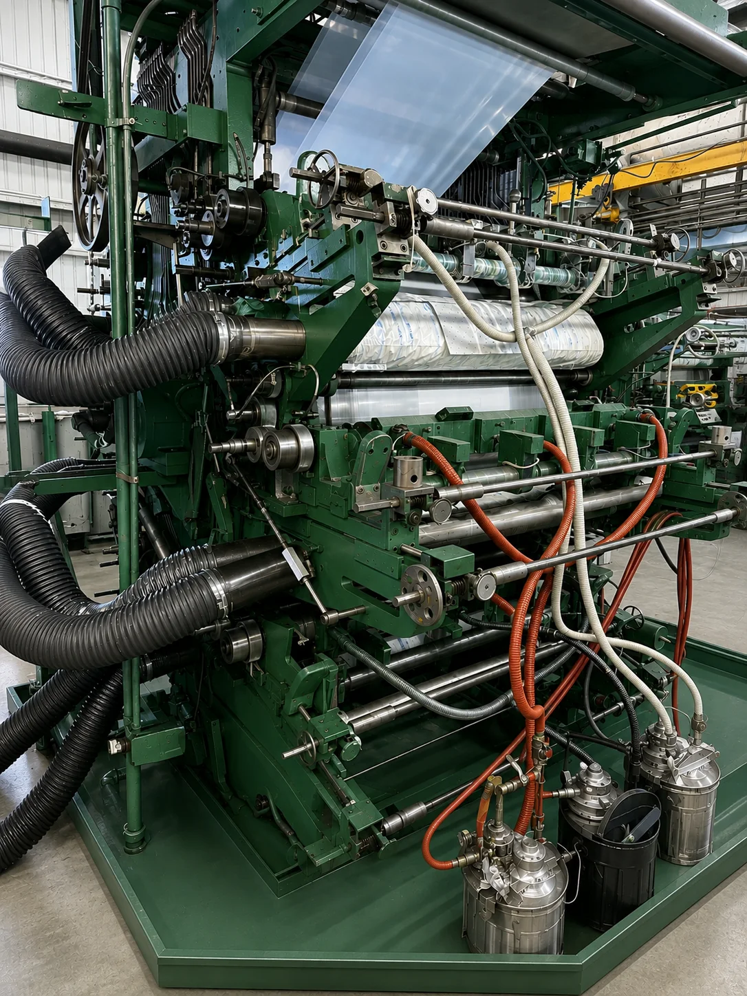Film-Pak six-color flexographic printing press for polyethylene film