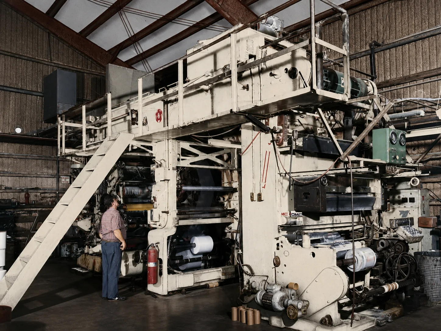 Historic Film-Pak flexographic printing press